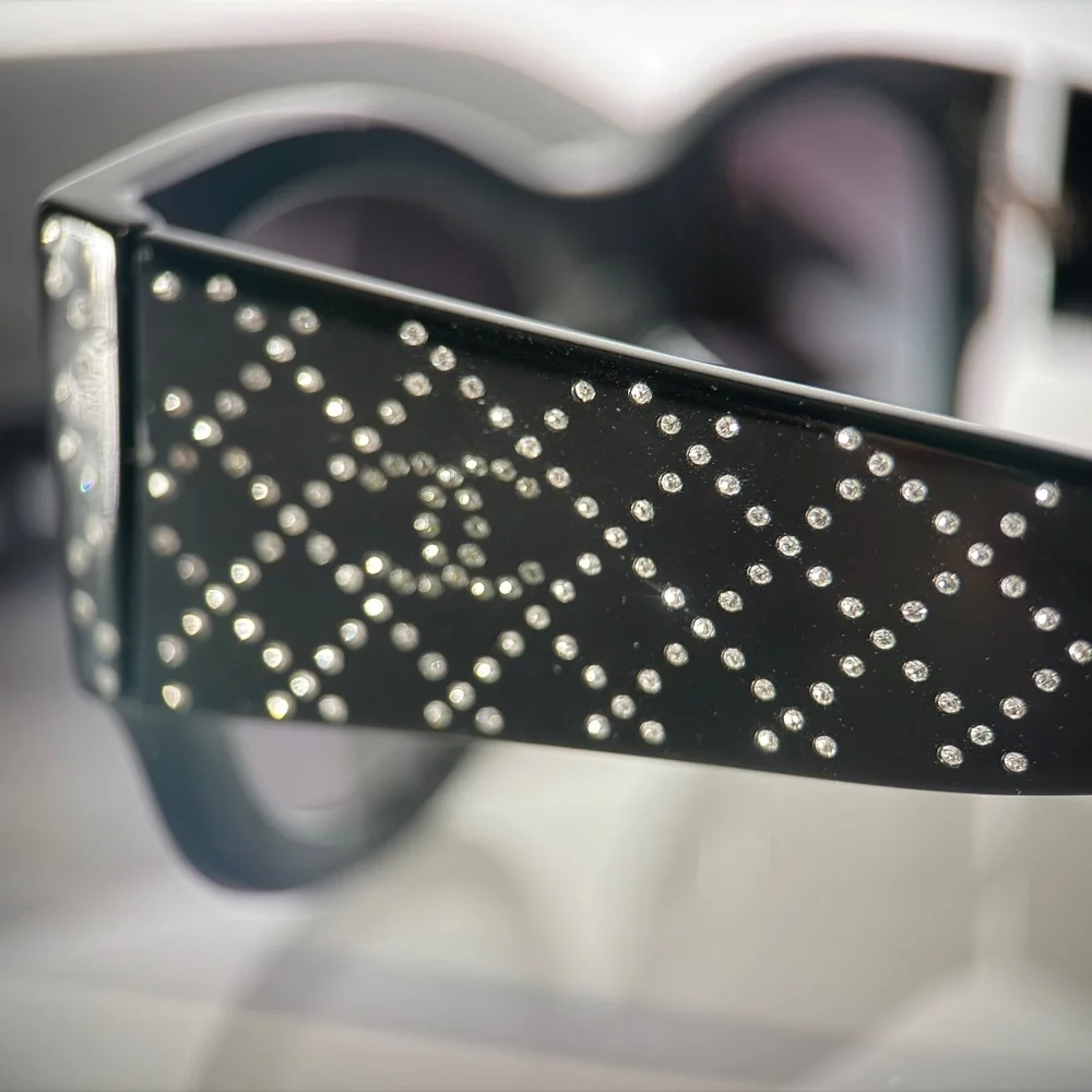 Chanel 5421-B Crystal CC Sunglasses – Black - Picture 5 of 12